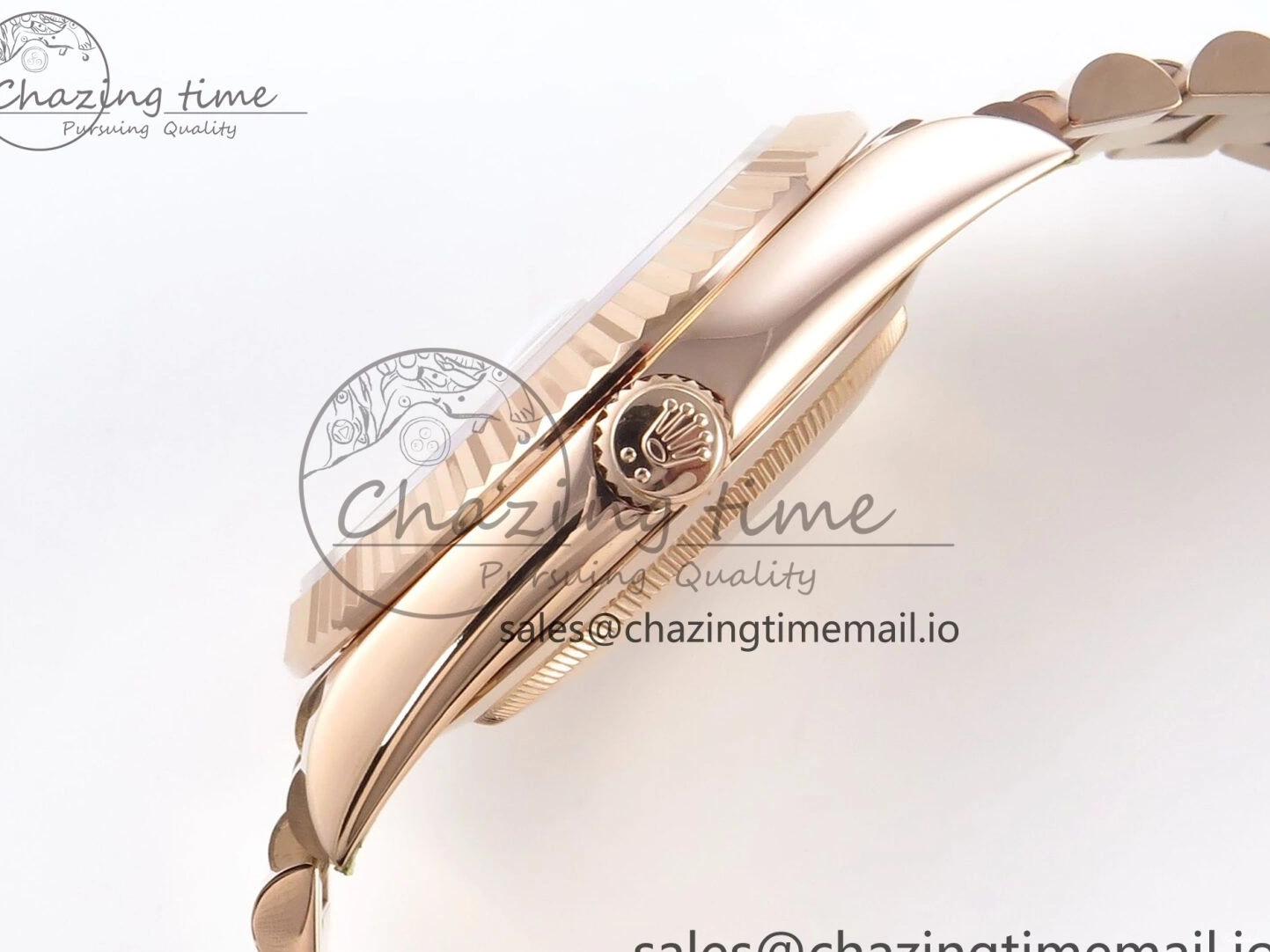 (Gain Best 40 RG A2836 Brown 228235 1:1 Weight) Noob Dial Edition Roman Bracelet President Date Day on 0326